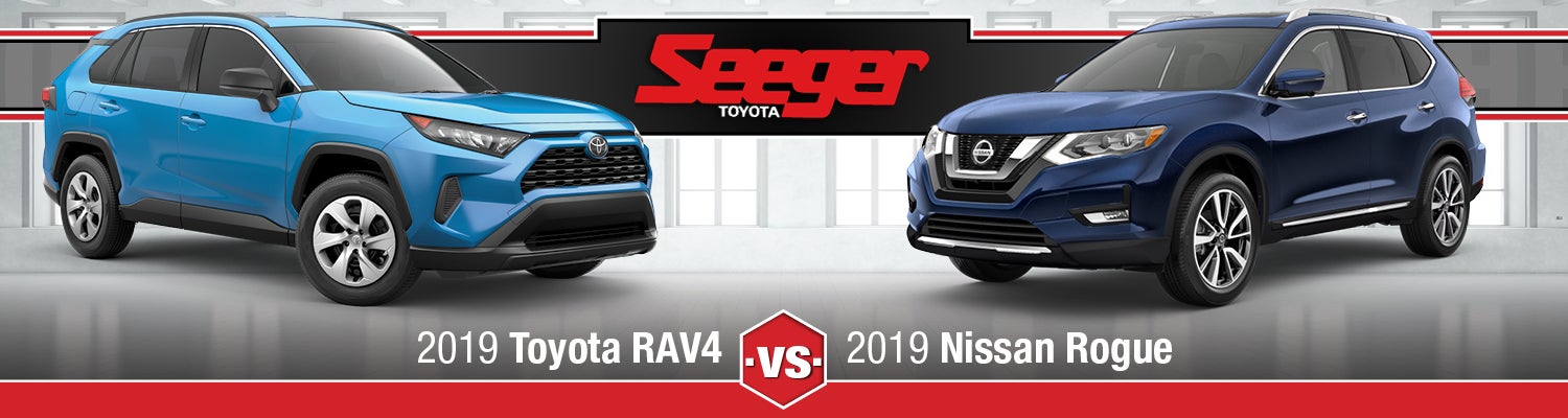 A comparison of the 2019 Toyota RAV4 & Nissan Rogue