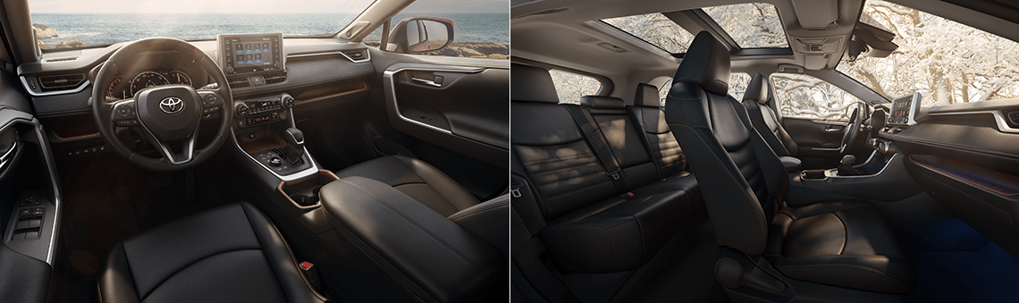 The interior of the 2019 Toyota RAV4