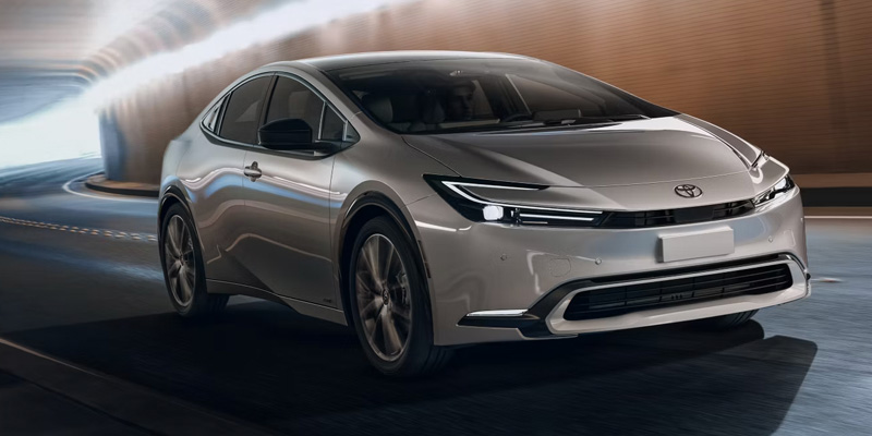 A 2025 Toyota Prius rushing through a tunnel in St. Louis, MO 