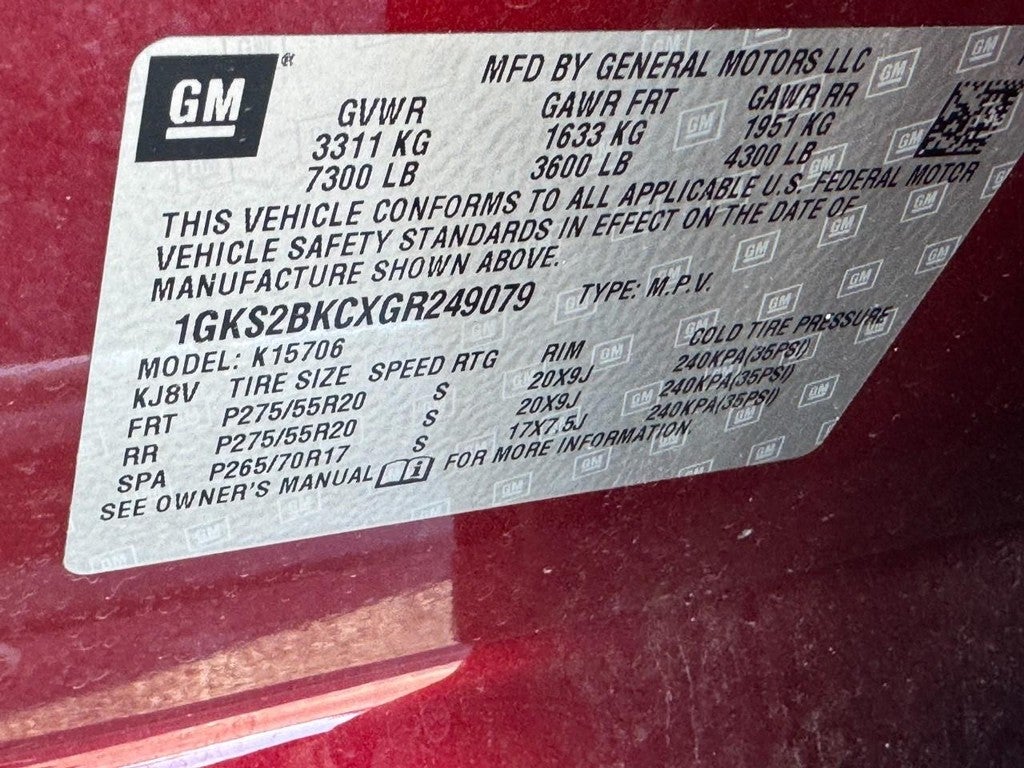 2016 GMC Yukon 4WD 4dr SLT