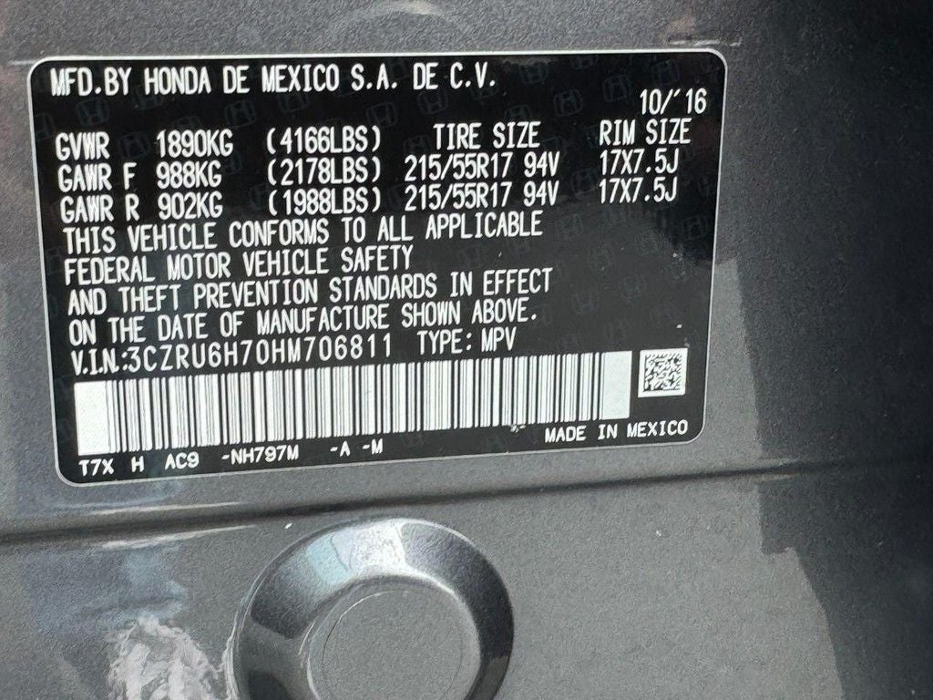 2017 Honda HR-V EX-L w/Navigation