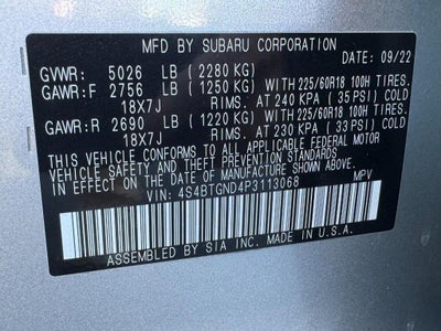 2023 Subaru Outback Limited XT