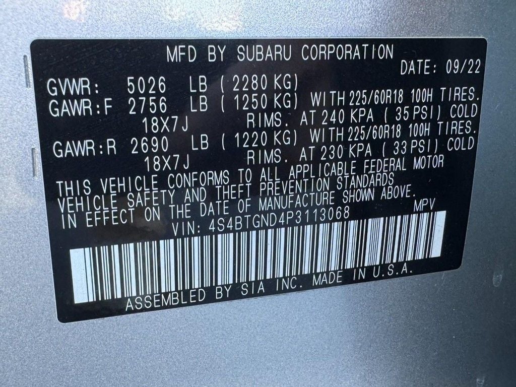 2023 Subaru Outback Limited XT