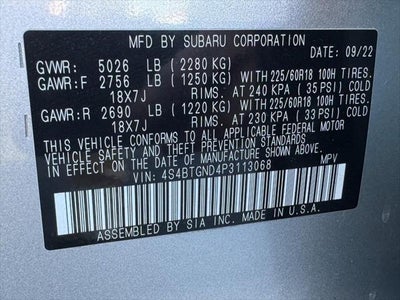 2023 Subaru Outback Limited XT