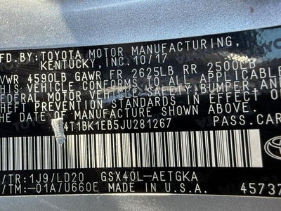 2018 Toyota Avalon XLE