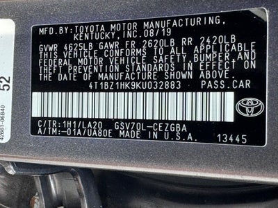 2019 Toyota Camry XLE