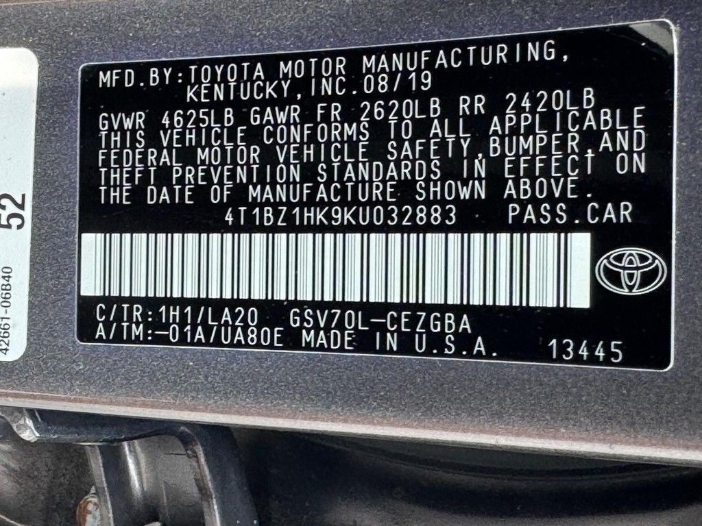 2019 Toyota Camry XLE