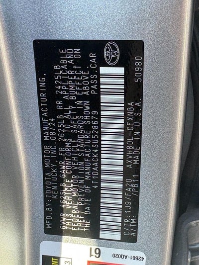 2025 Toyota Camry LE