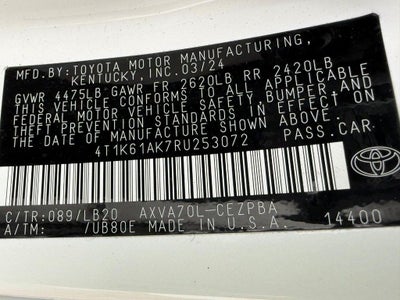 2024 Toyota CAMRY XSE