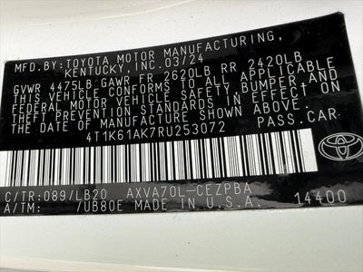 2024 Toyota CAMRY XSE