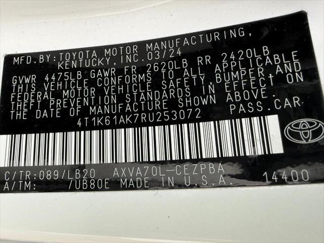 2024 Toyota CAMRY XSE