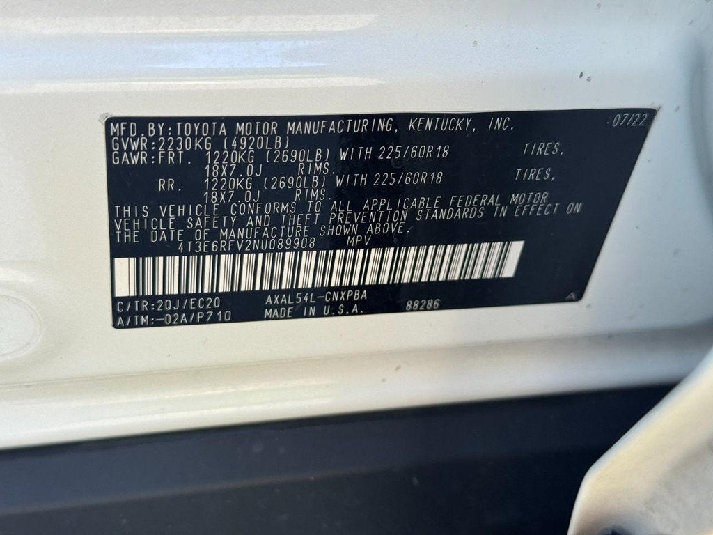 2022 Toyota RAV4 Hybrid XSE