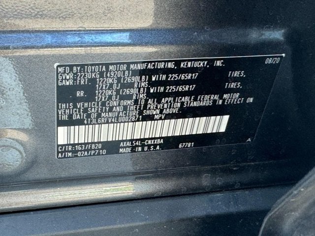 2020 Toyota RAV4 LE