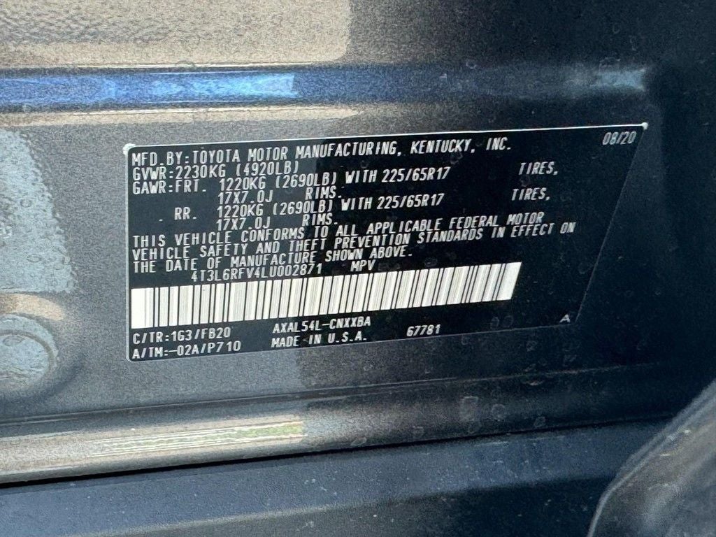 2020 Toyota RAV4 Hybrid LE