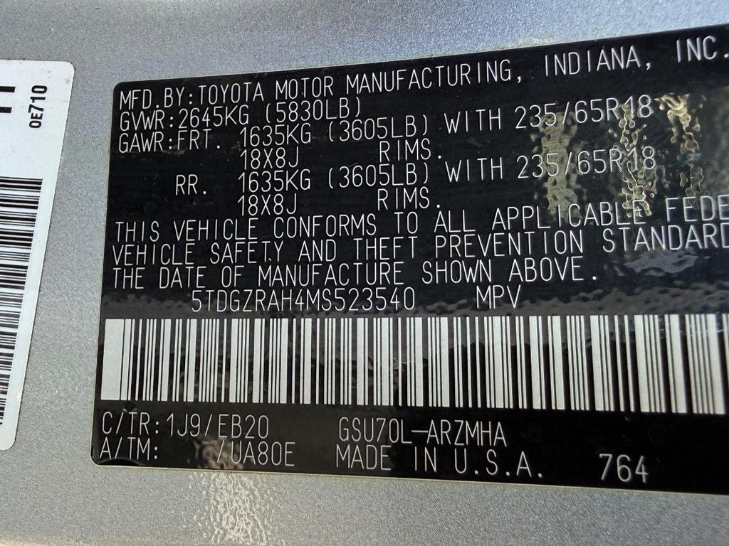 2021 Toyota Highlander XLE