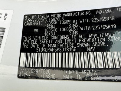 2023 Toyota Highlander LE FWD (Natl)