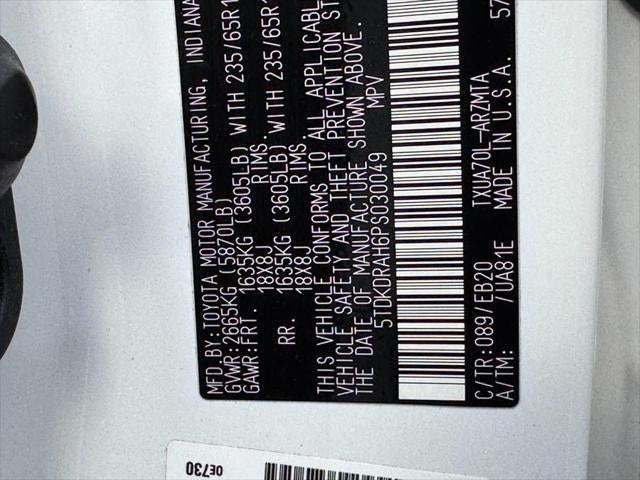 2023 Toyota Highlander FWD (Natl)