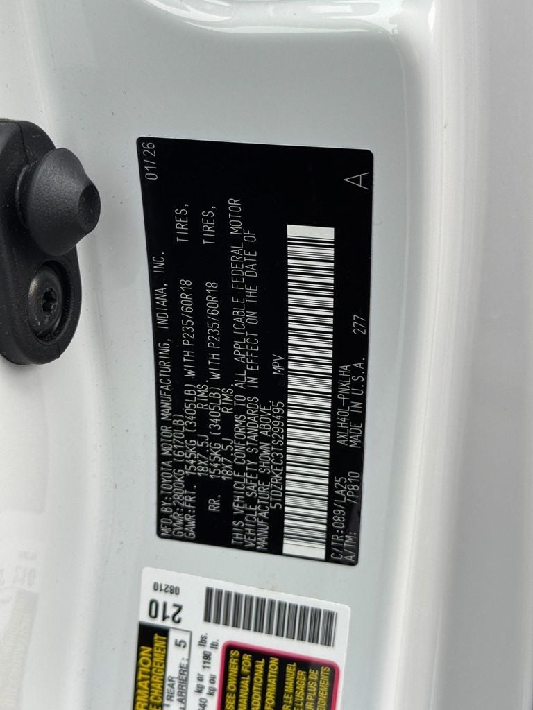 2026 Toyota Sienna Limited 7 Passenger