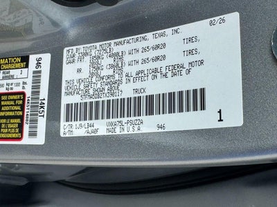 2026 Toyota Tundra 1794