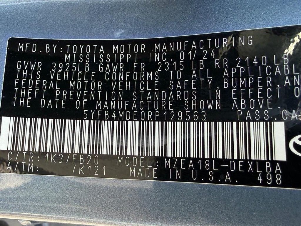 2024 Toyota Corolla LE