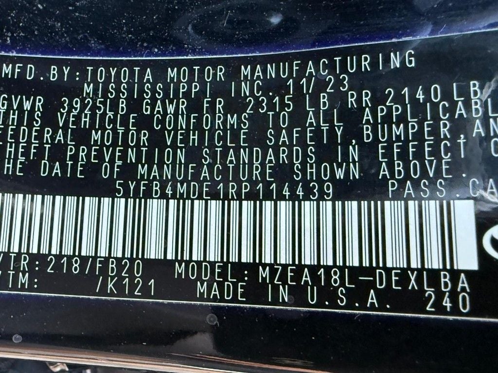 2024 Toyota Corolla LE