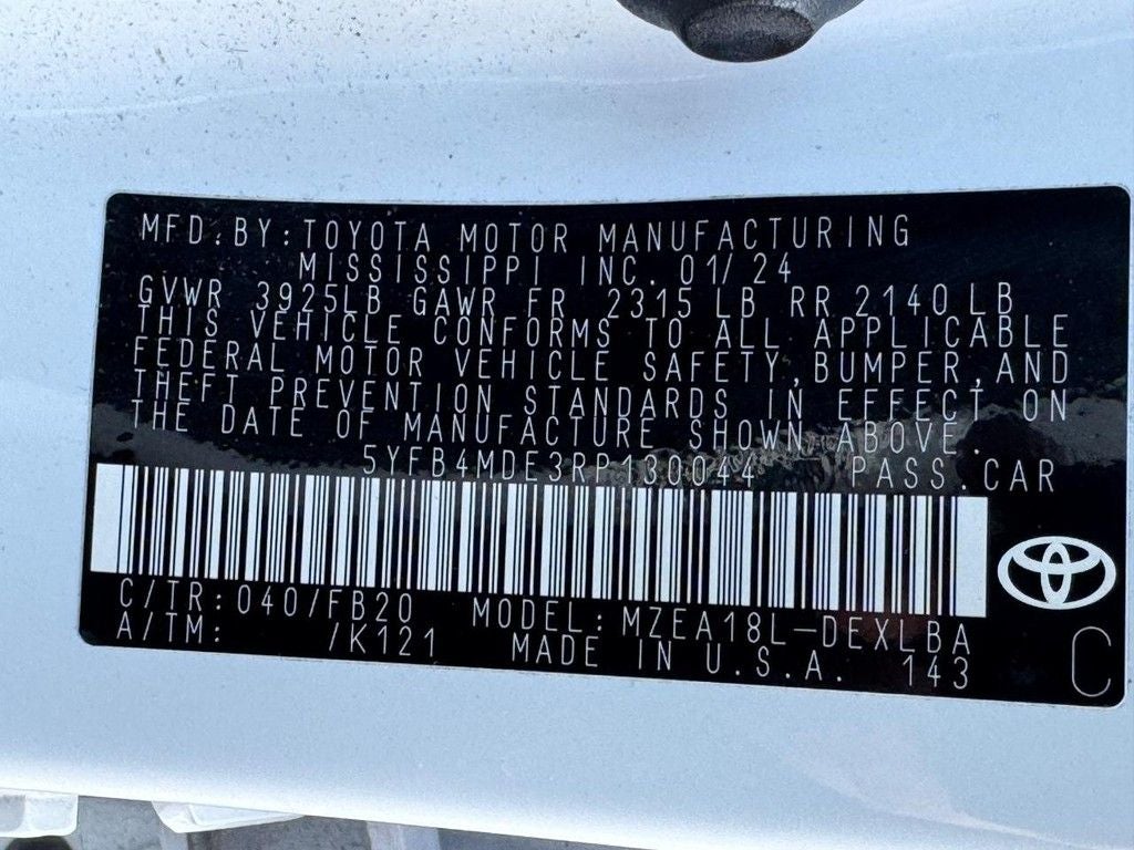 2024 Toyota Corolla LE