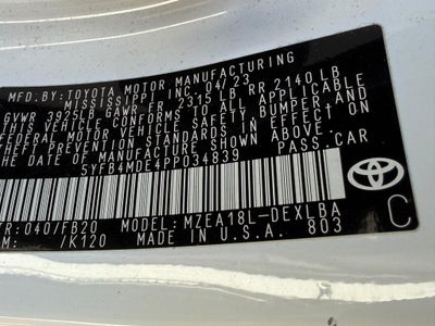 2023 Toyota Corolla LE CVT (Natl)