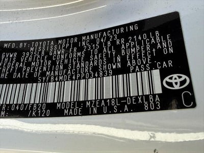 2023 Toyota COROLLA LE