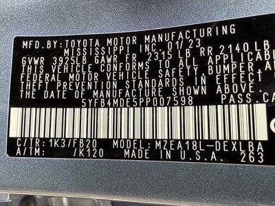 2023 Toyota COROLLA LE