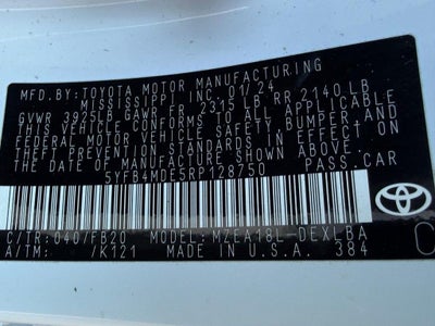 2024 Toyota Corolla LE