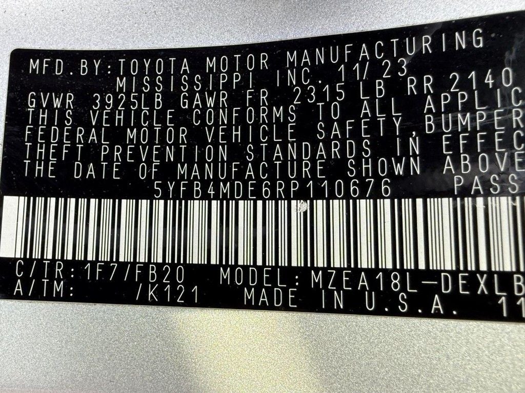 2024 Toyota Corolla LE