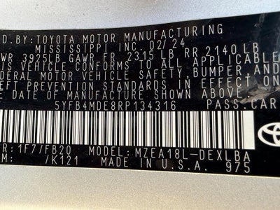 2024 Toyota Corolla LE