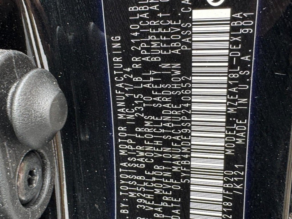 2025 Toyota Corolla LE CVT (Natl)