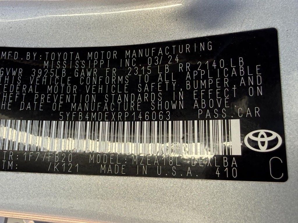 2024 Toyota Corolla LE