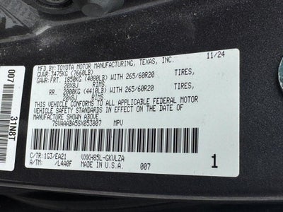 2025 Toyota Sequoia Limited