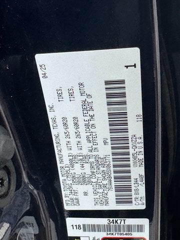 2025 Toyota Sequoia 1794 Edition