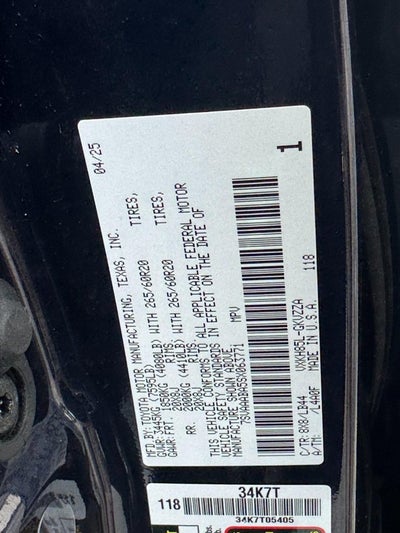 2025 Toyota Sequoia 1794 Edition