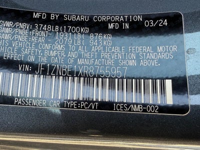 2024 Toyota GR86 Premium Auto (Natl)