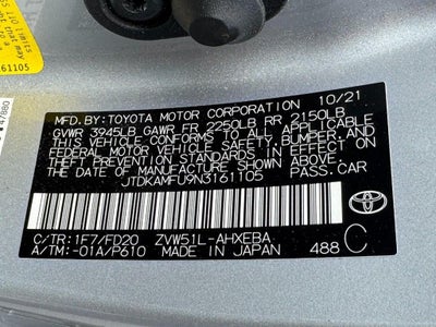 2022 Toyota Prius LE