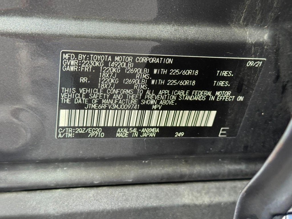 2021 Toyota RAV4 Hybrid XSE