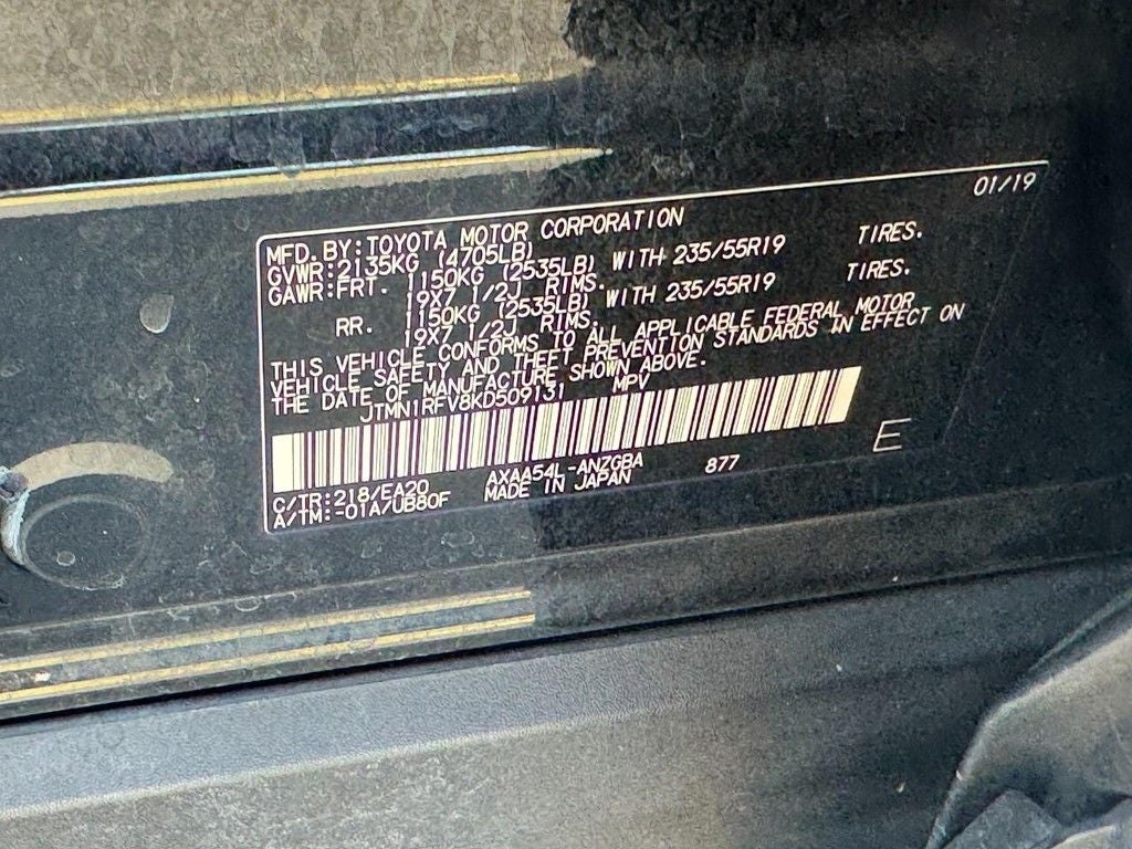 2019 Toyota RAV4 Limited