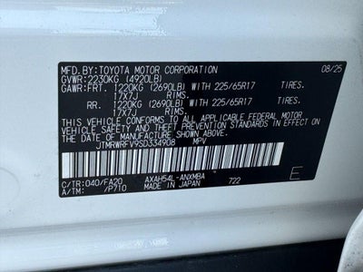 2025 Toyota RAV4 Hybrid XLE