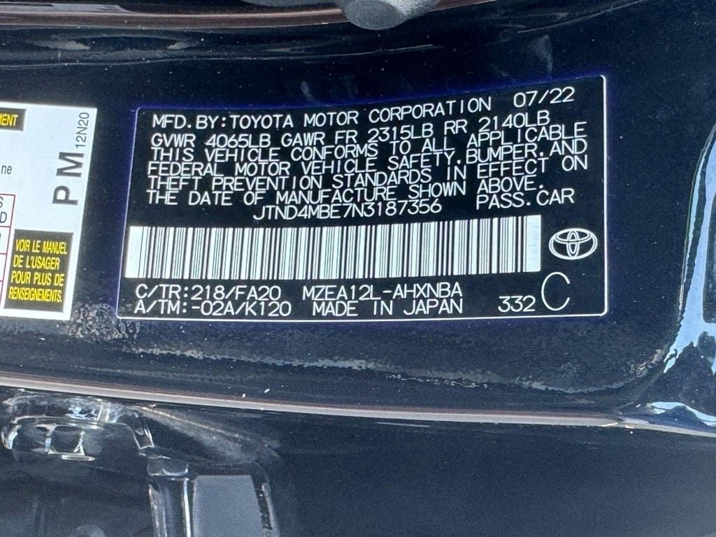 2022 Toyota Corolla Hatchback SE Nightshade Edition