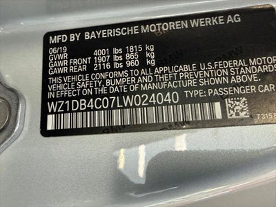 2020 Toyota GR Supra 3.0 Premium Auto (Natl)