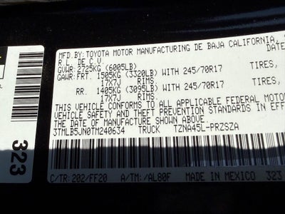 2026 Toyota Tacoma SR5