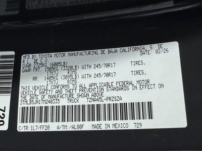 2026 Toyota Tacoma SR5