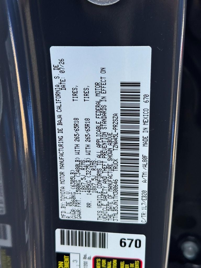 2026 Toyota Tacoma Limited