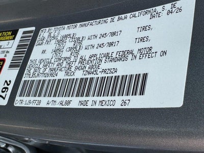 2026 Toyota Tacoma SR5