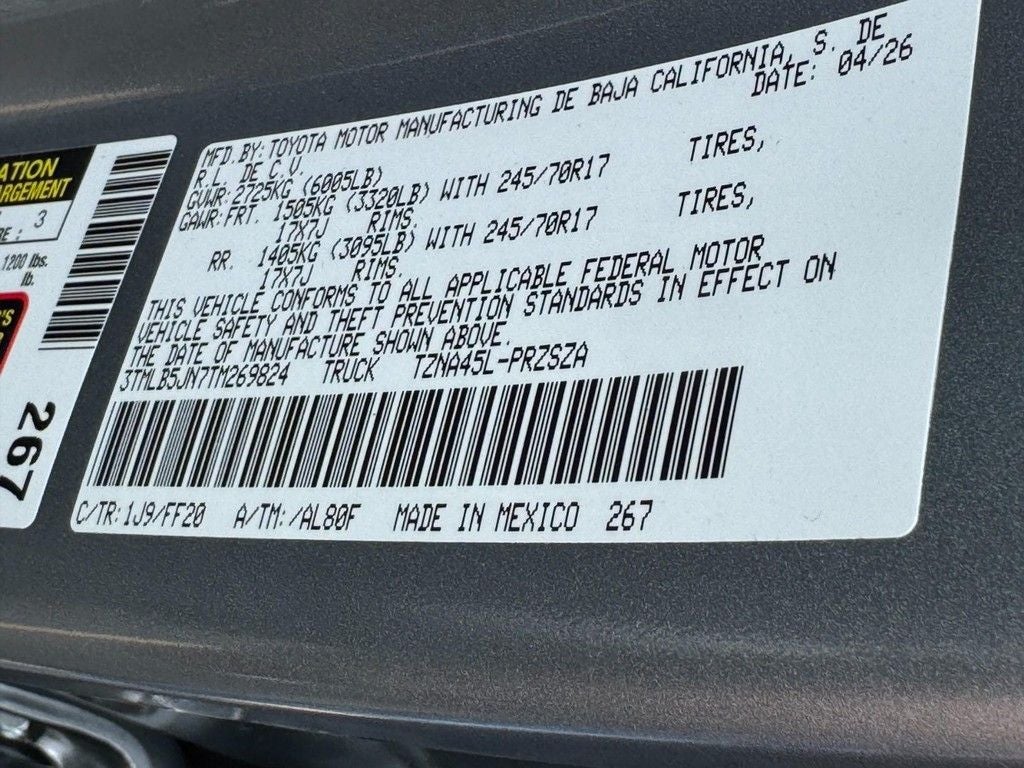 2026 Toyota Tacoma SR5