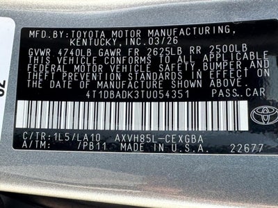 2026 Toyota Camry XLE